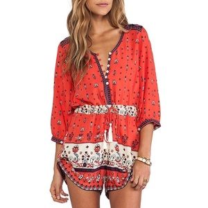 Spell & the Gypsy red desert wanderer romper
